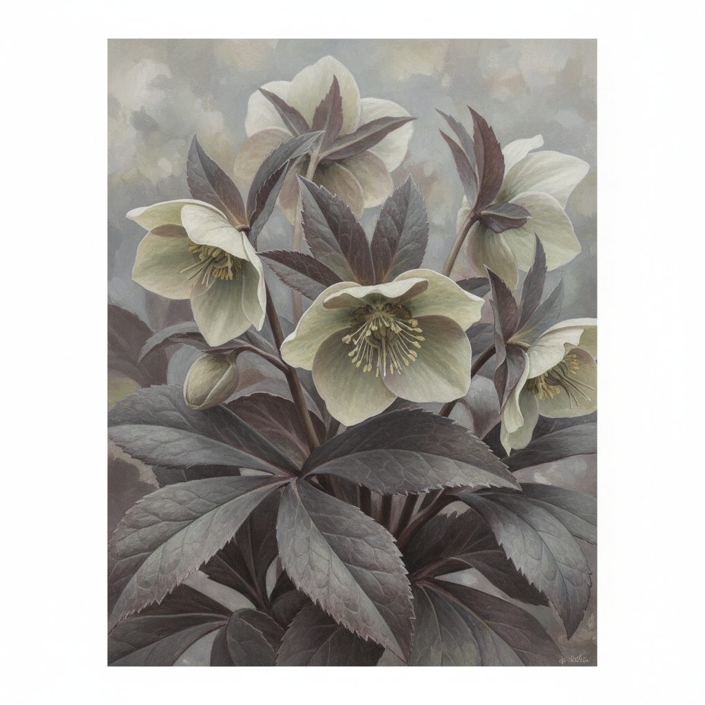 Hellebore's Gentle Embrace