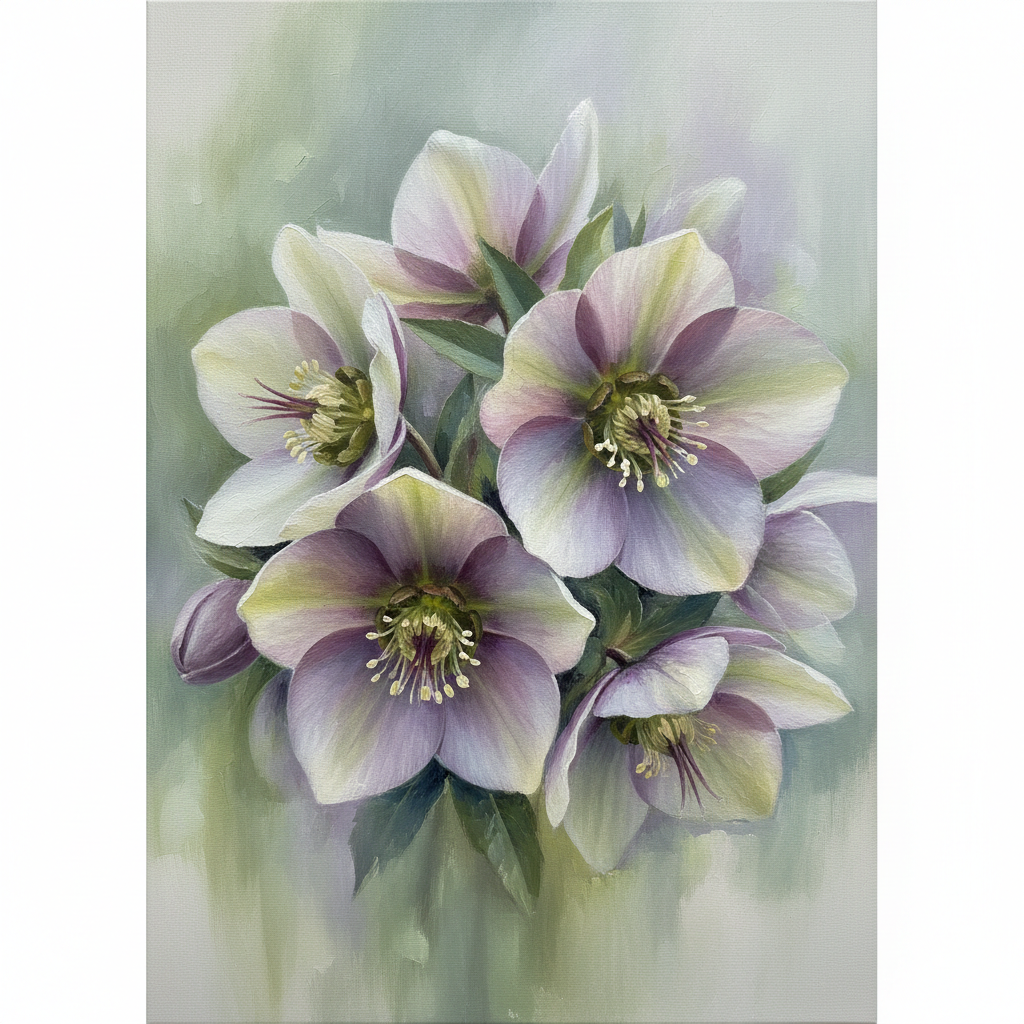 Hellebore's Gentle Embrace