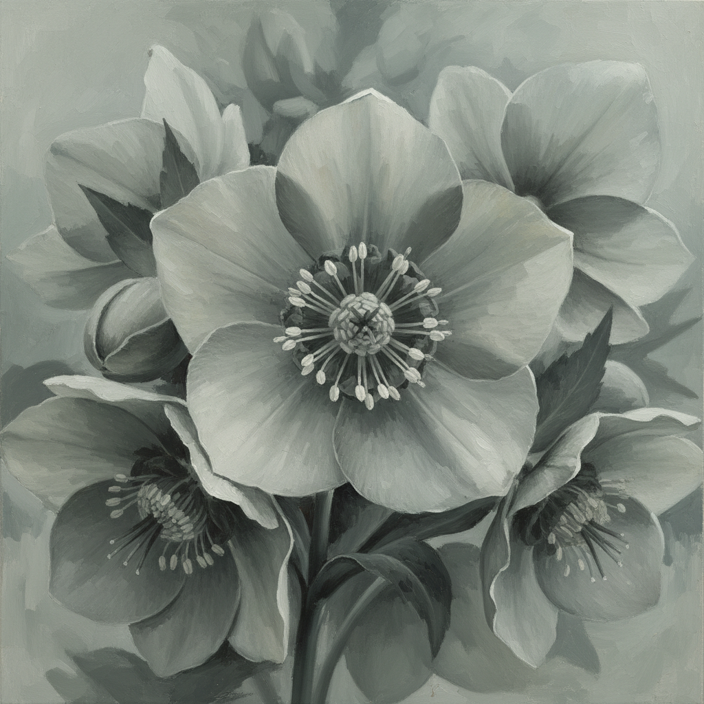 Hellebore's Gentle Embrace