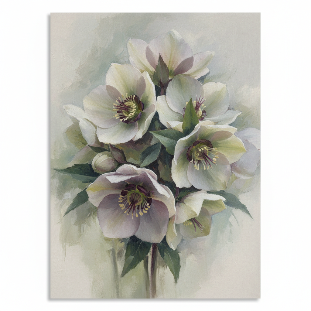 Hellebore's Gentle Embrace