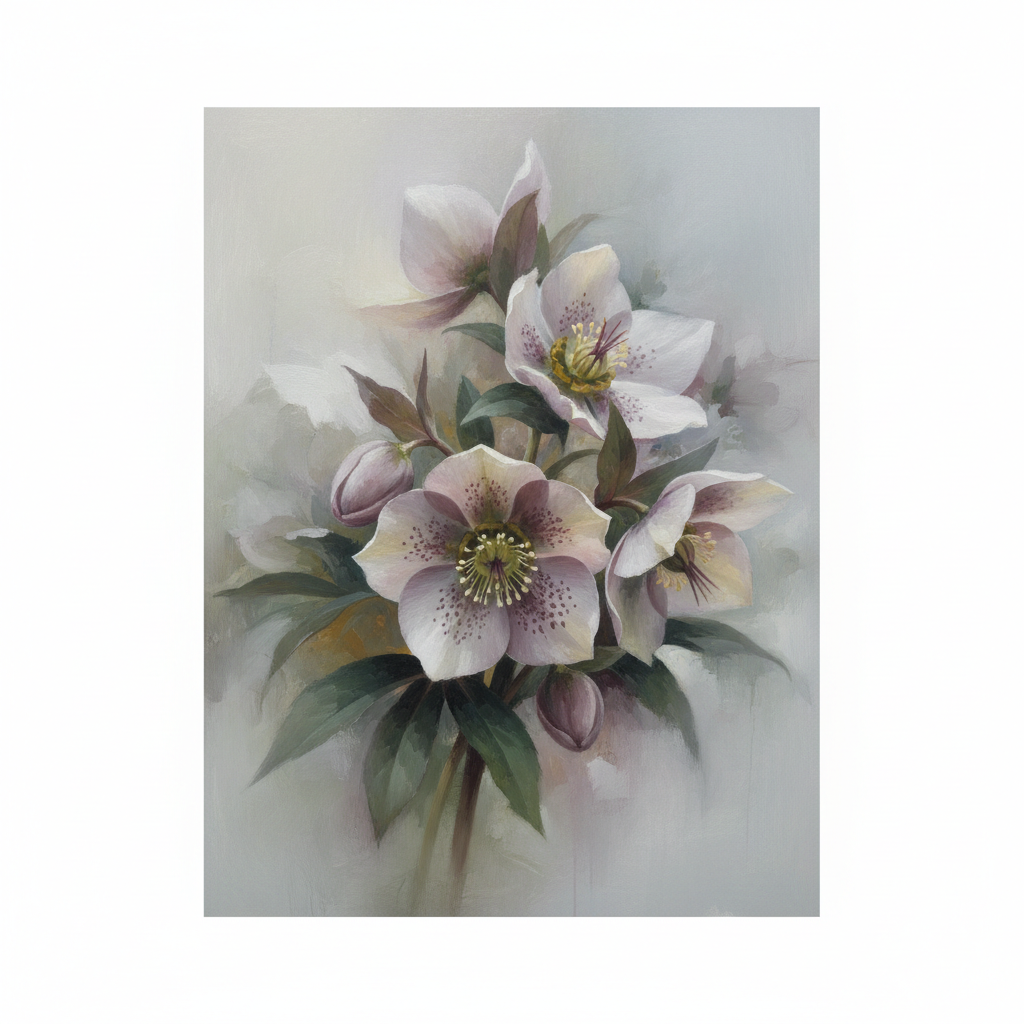 Hellebore's Gentle Embrace