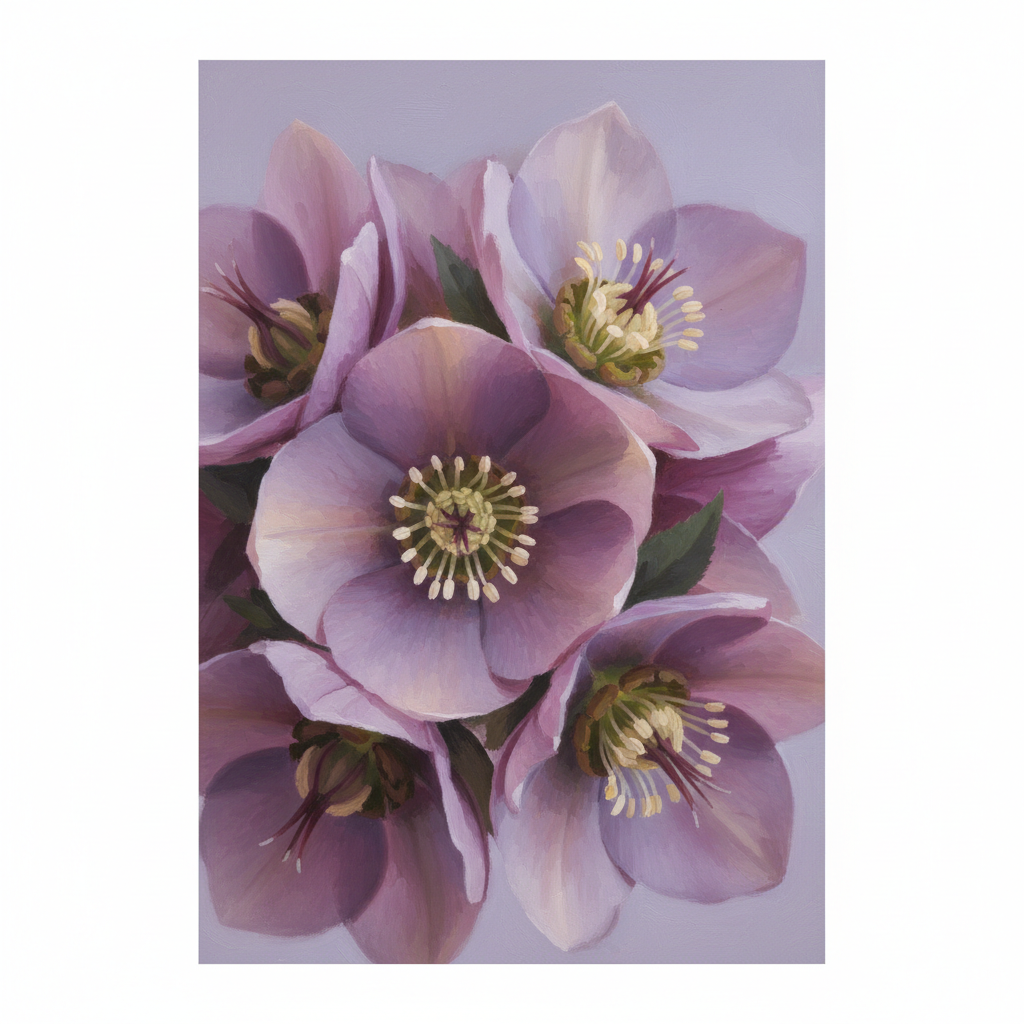 Hellebore's Gentle Embrace