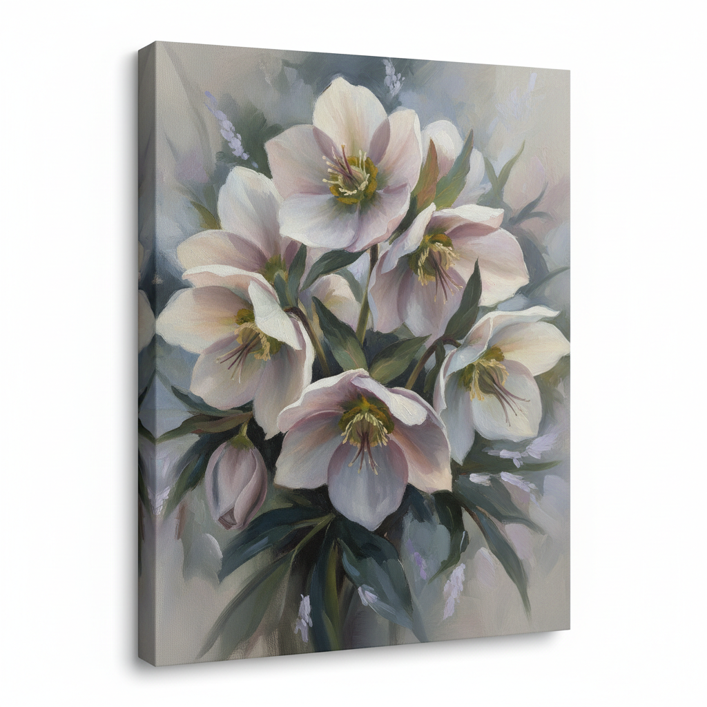 Hellebore's Gentle Embrace