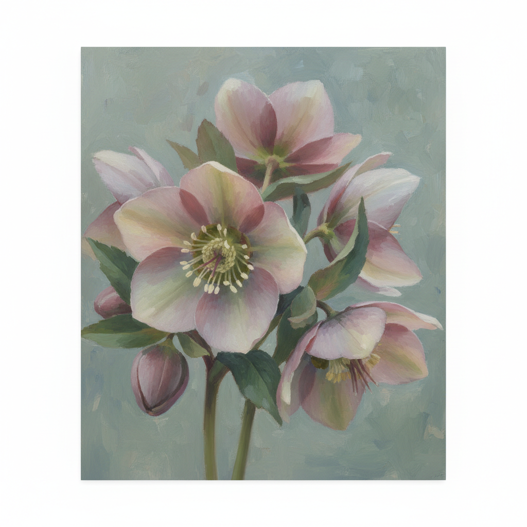 Hellebore's Gentle Embrace