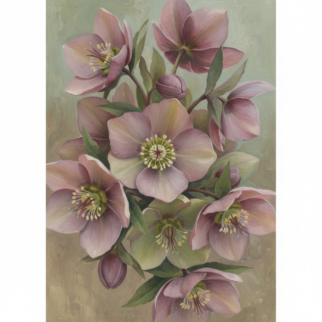 Hellebore's Gentle Embrace