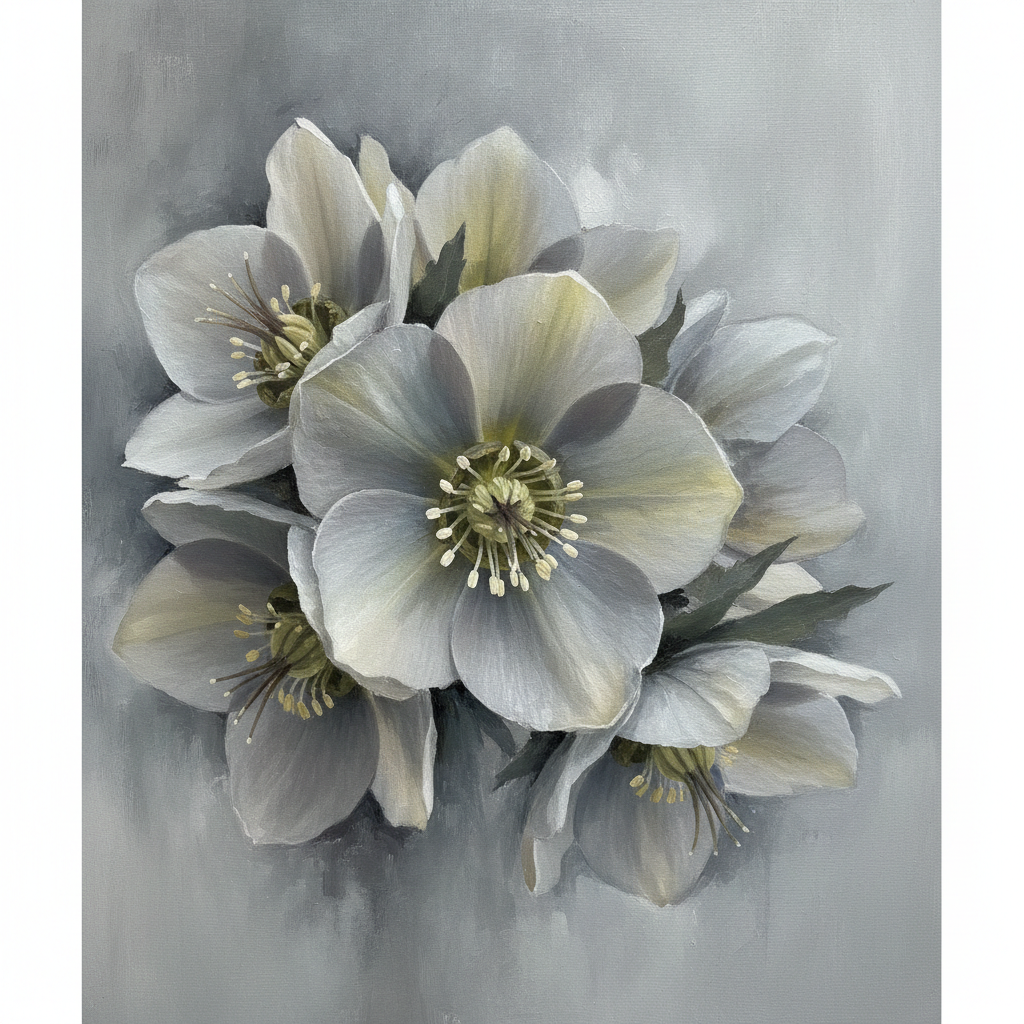 Hellebore's Gentle Embrace