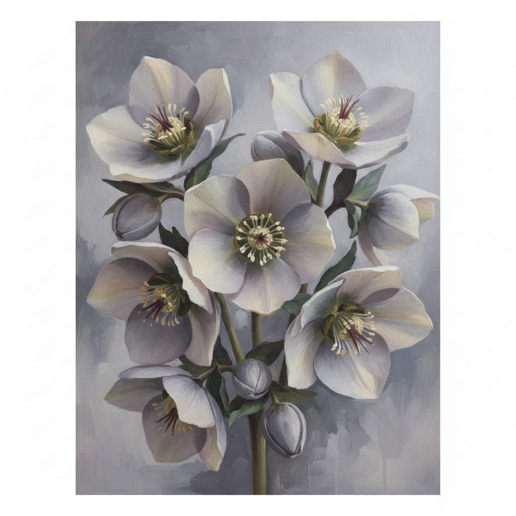 Hellebore's Gentle Embrace