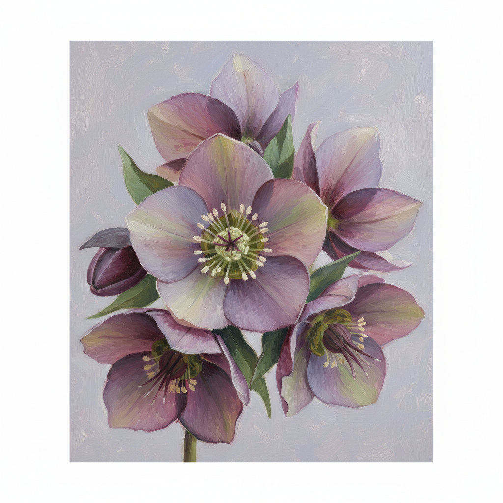 Hellebore's Gentle Embrace