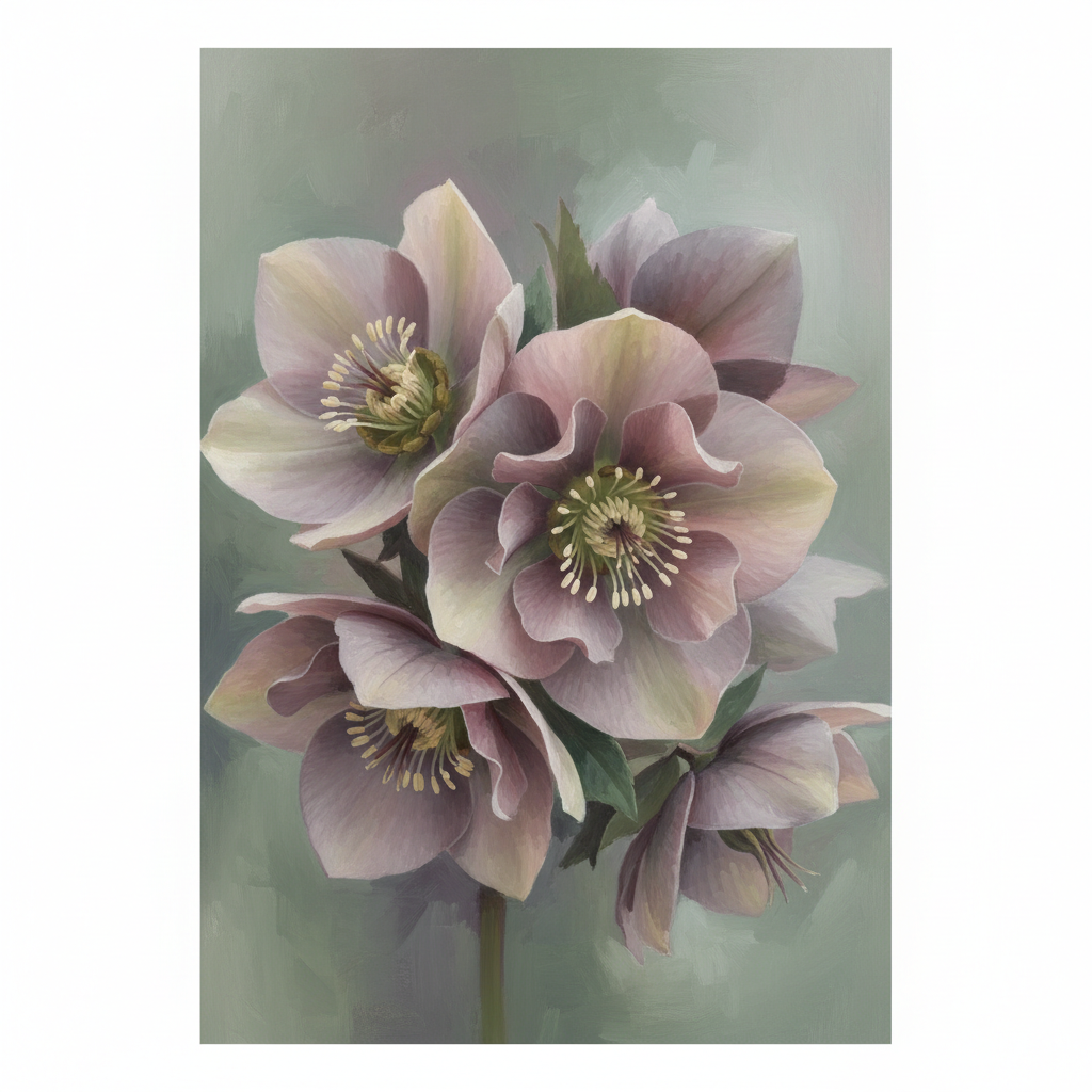 Hellebore's Gentle Embrace