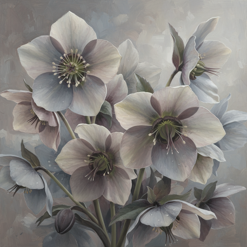 Hellebore's Gentle Embrace