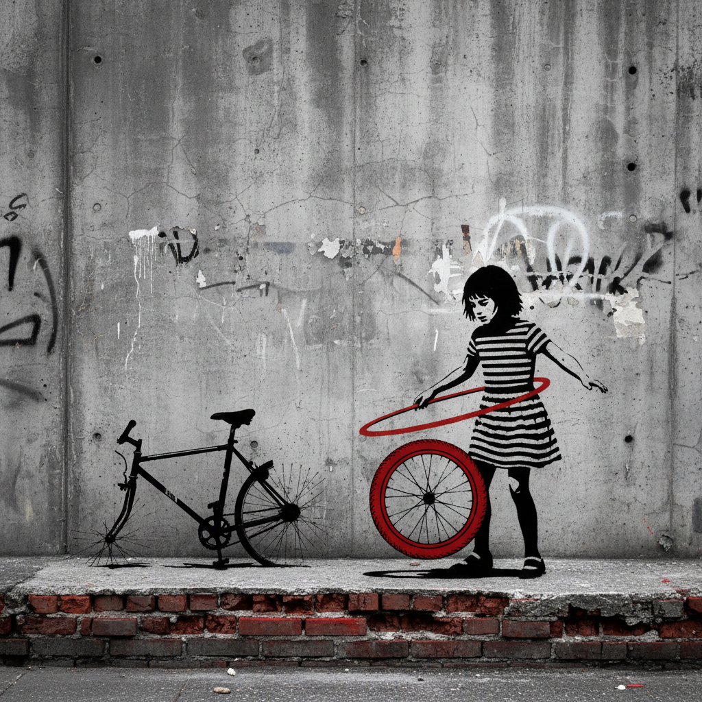 Hula Hooping Girl