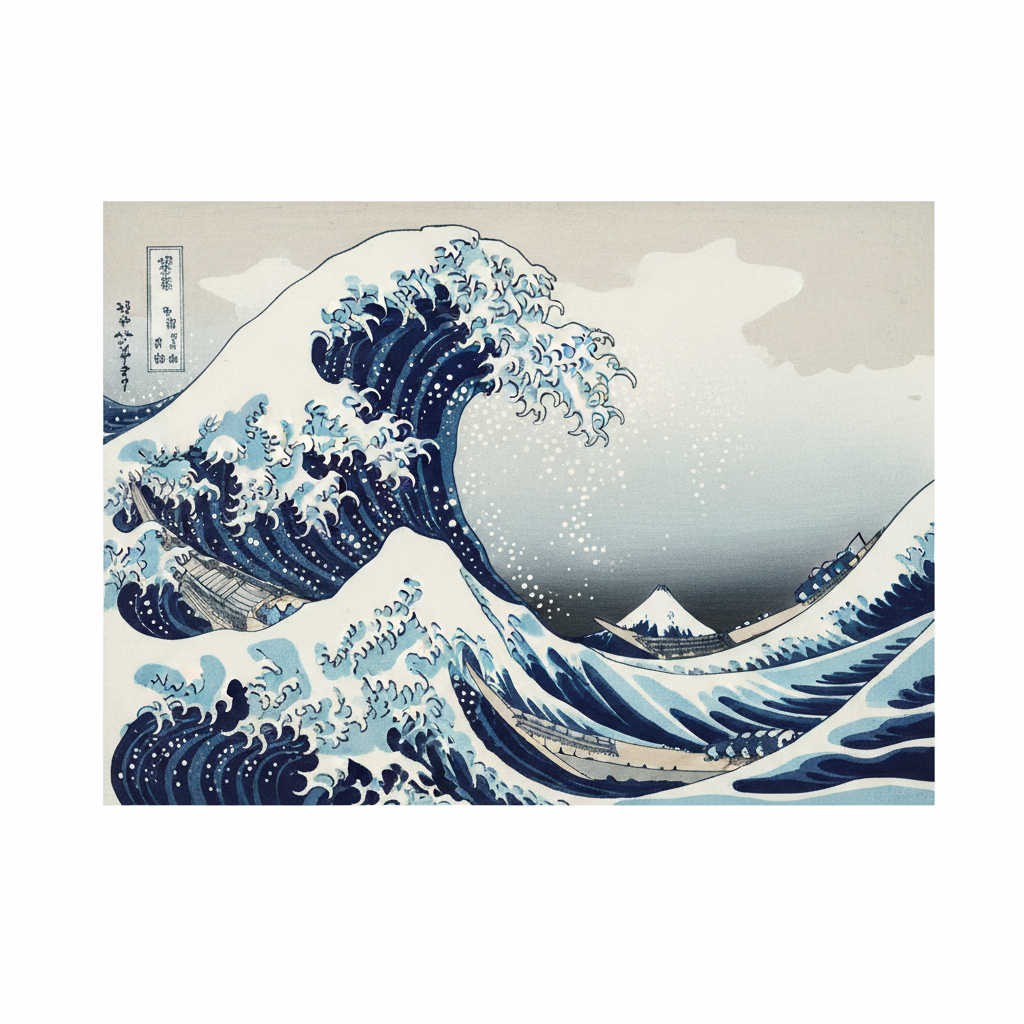 Indigo Wave, Kanagawa Reimagined