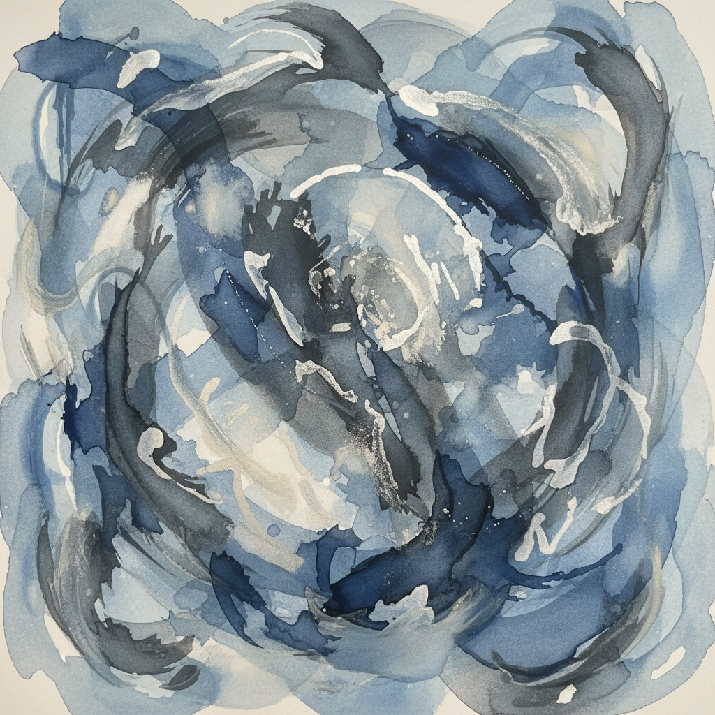 Ink Wash Cascade