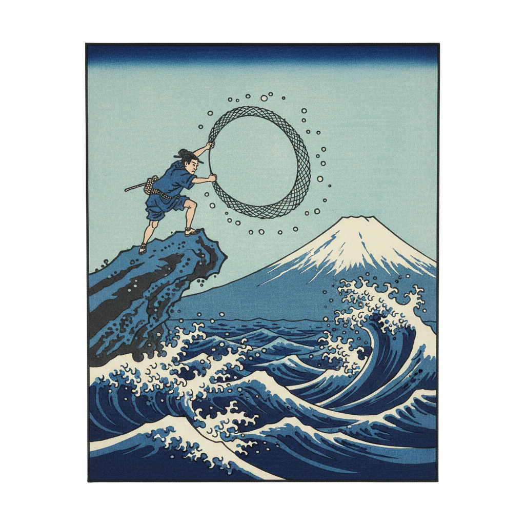 Kajikazawa in Kai Province — Katsushika Hokusai