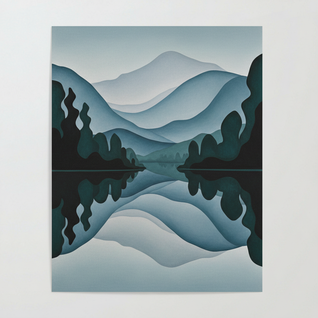 Lake George Reflection — Georgia O'Keeffe