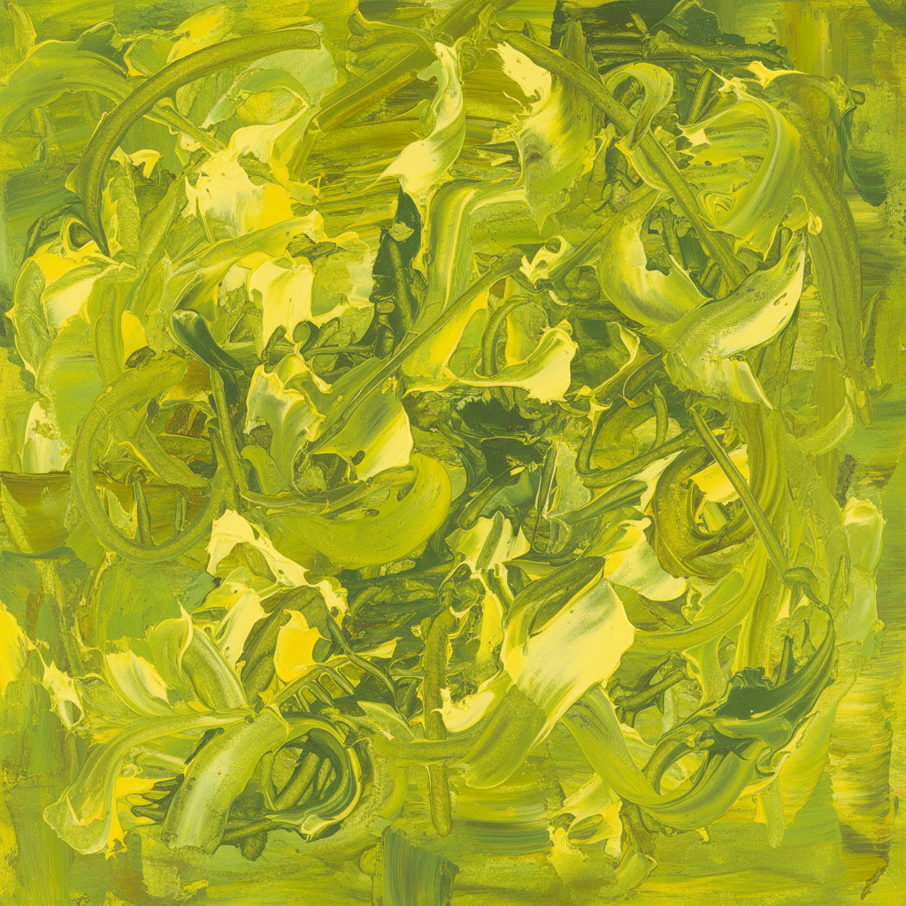 Lemon Static — Vibrant Yellow Abstract Wall Art