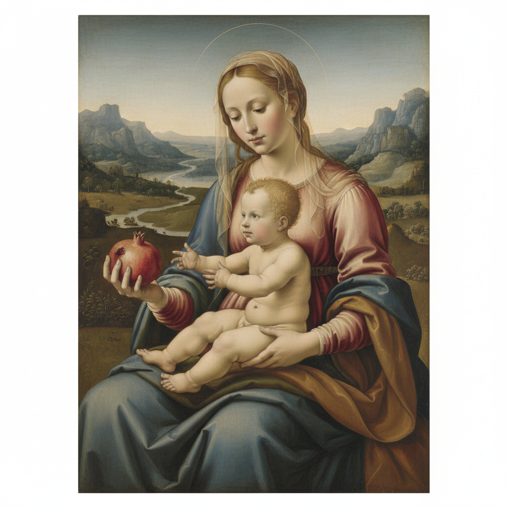 Madonna and Child with a Pomegranate — Leonardo da Vinci