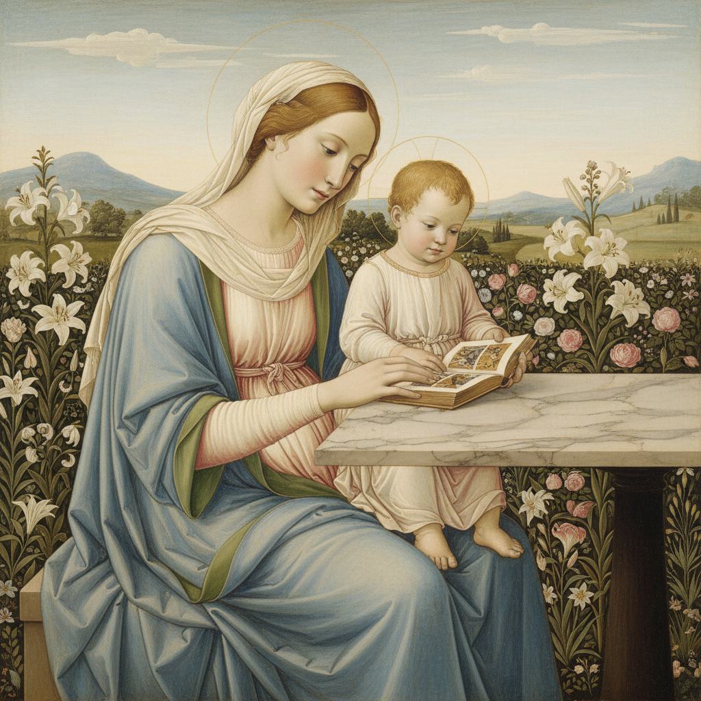 Madonna of the Book — Sandro Botticelli