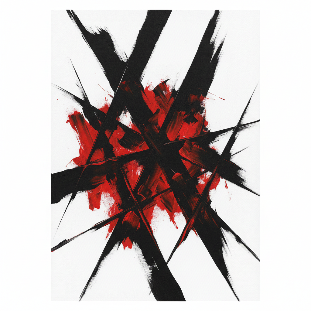 Magnetic North — Bold Geometric Abstract Wall Art