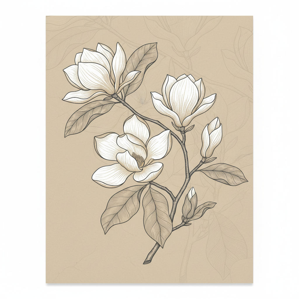 Magnolia Bloom Study