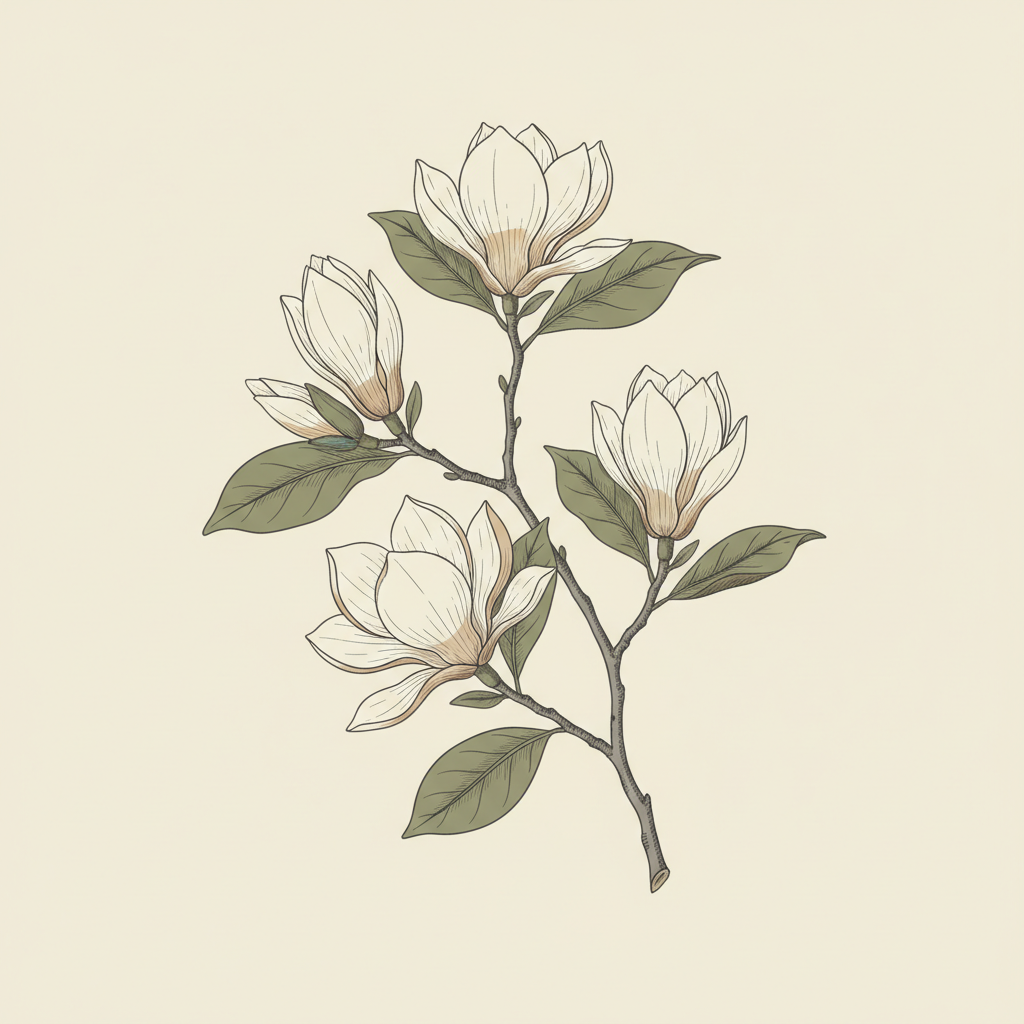 Magnolia Bloom Study