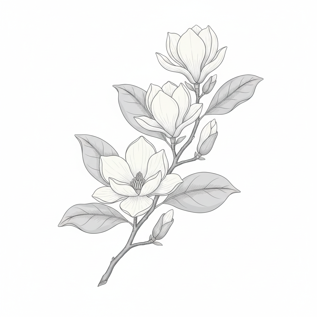 Magnolia Bloom Study