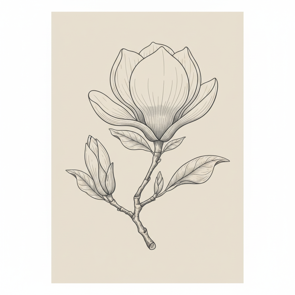 Magnolia Bloom Study