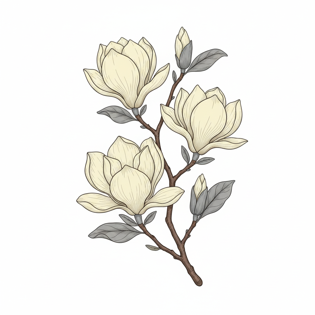 Magnolia Bloom Study