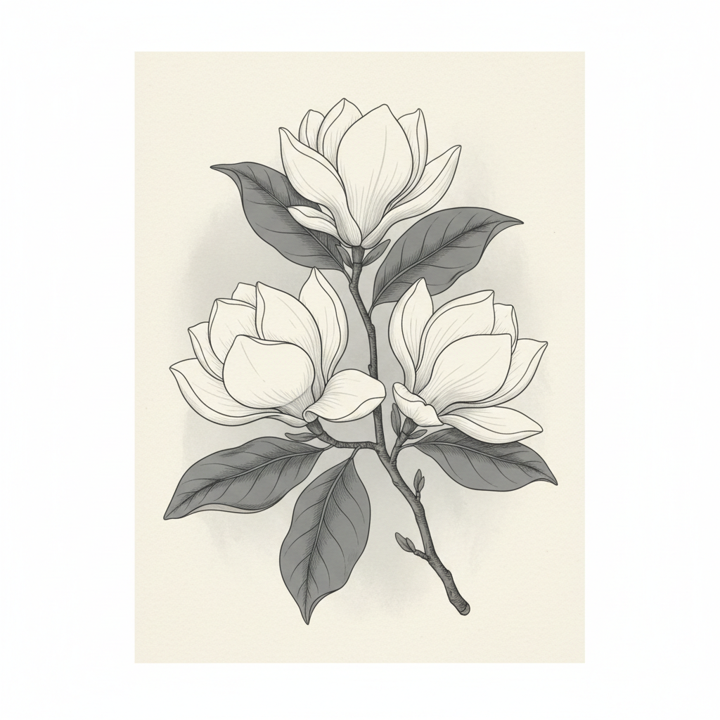 Magnolia Bloom Study