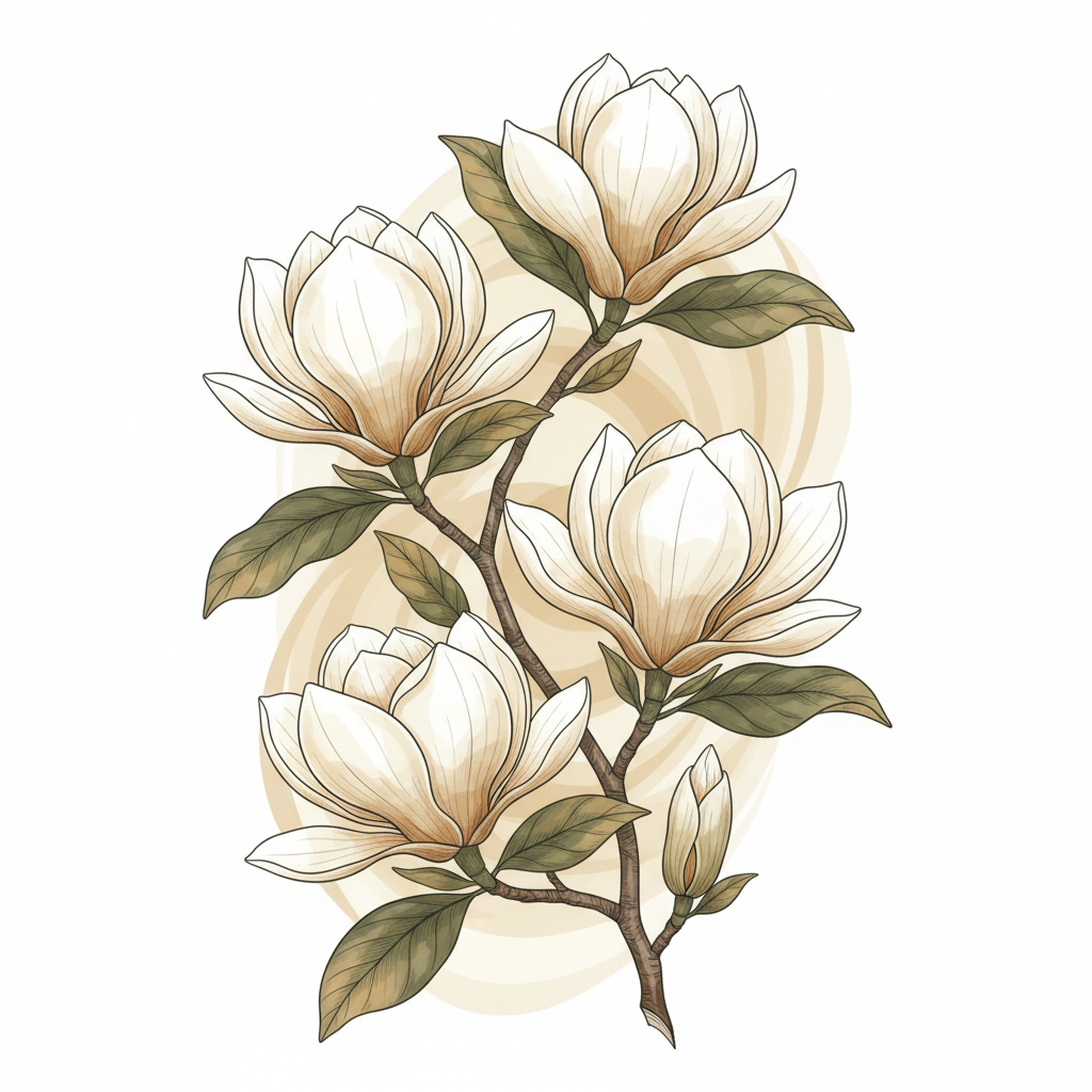 Magnolia Bloom Study