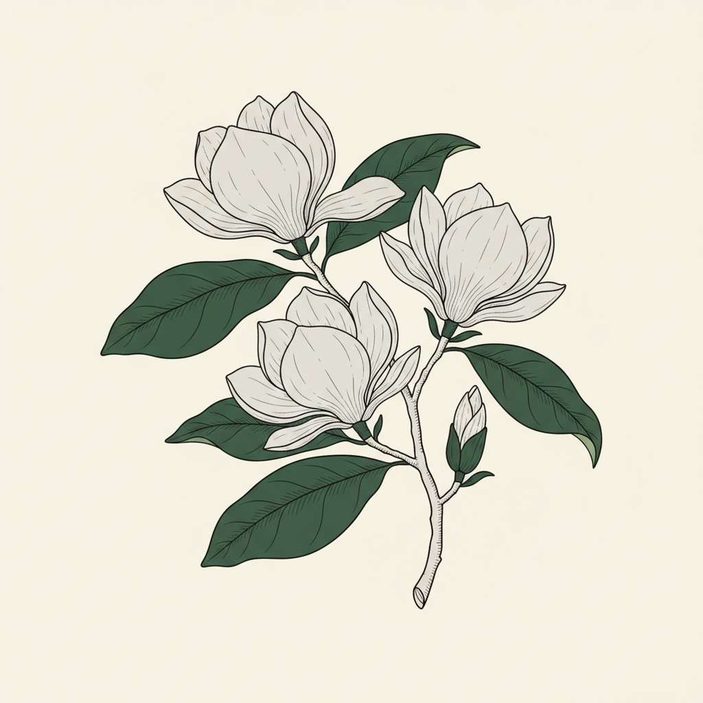 Magnolia Bloom Study