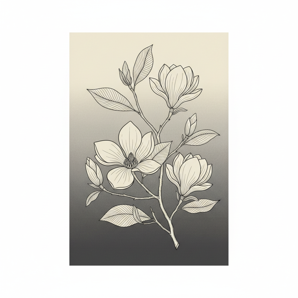 Magnolia Bloom Study