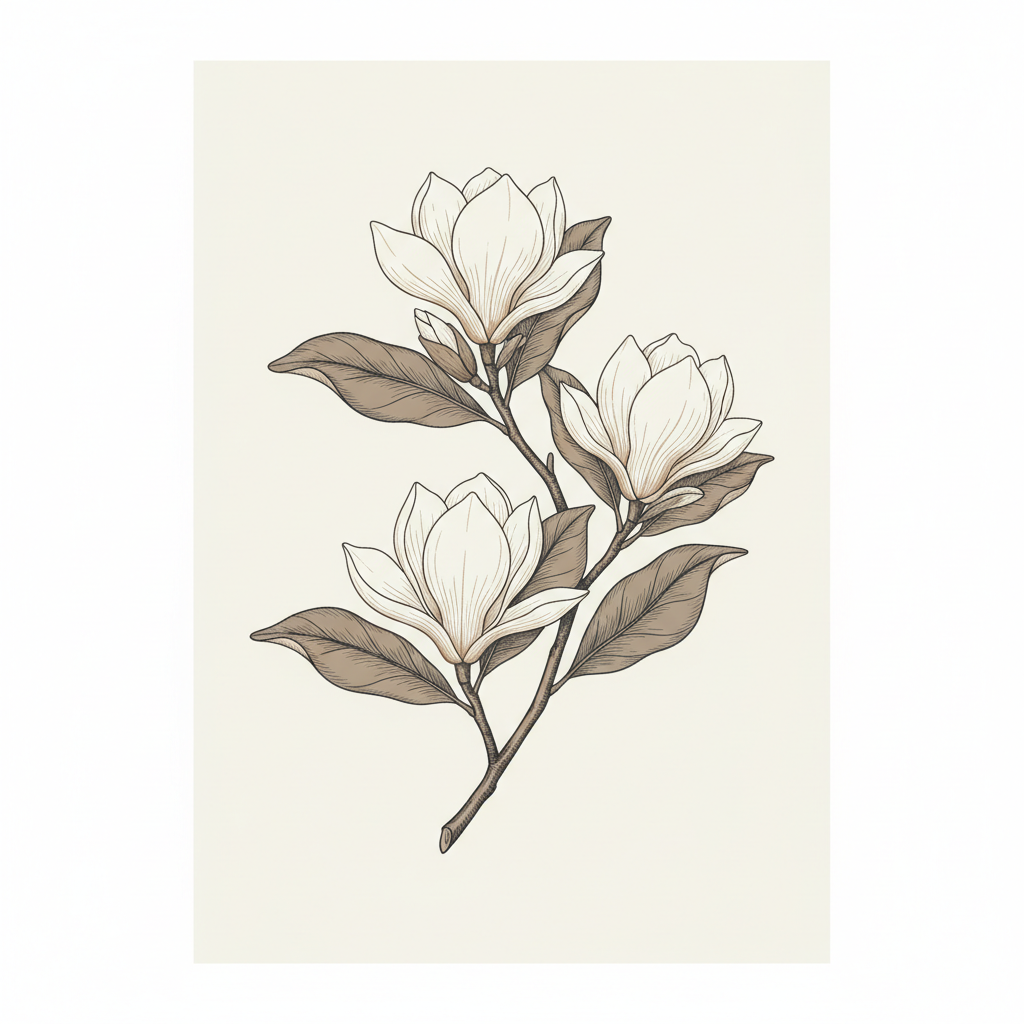 Magnolia Bloom Study