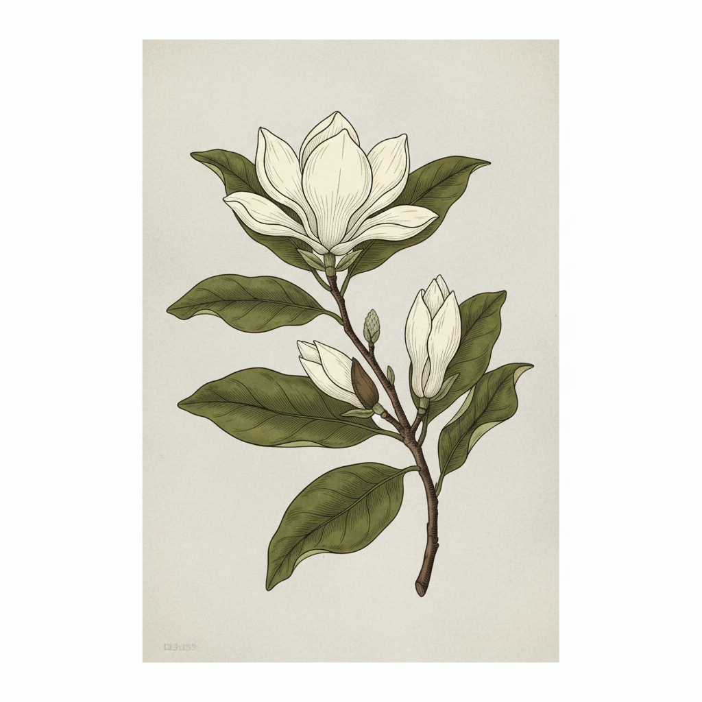 Magnolia Bloom Study