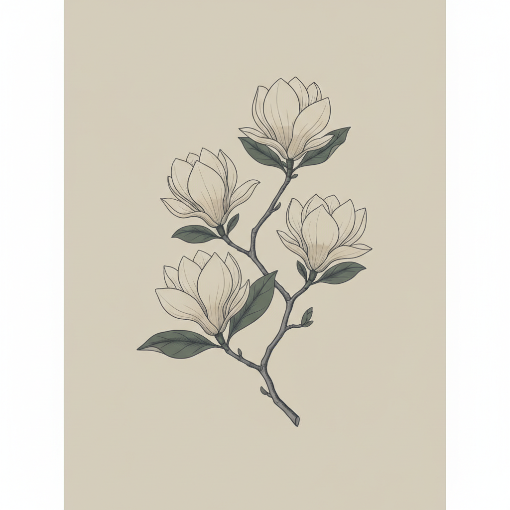 Magnolia Bloom Study