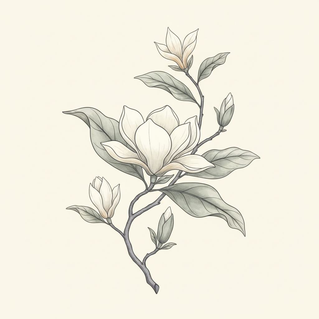 Magnolia Bloom Study