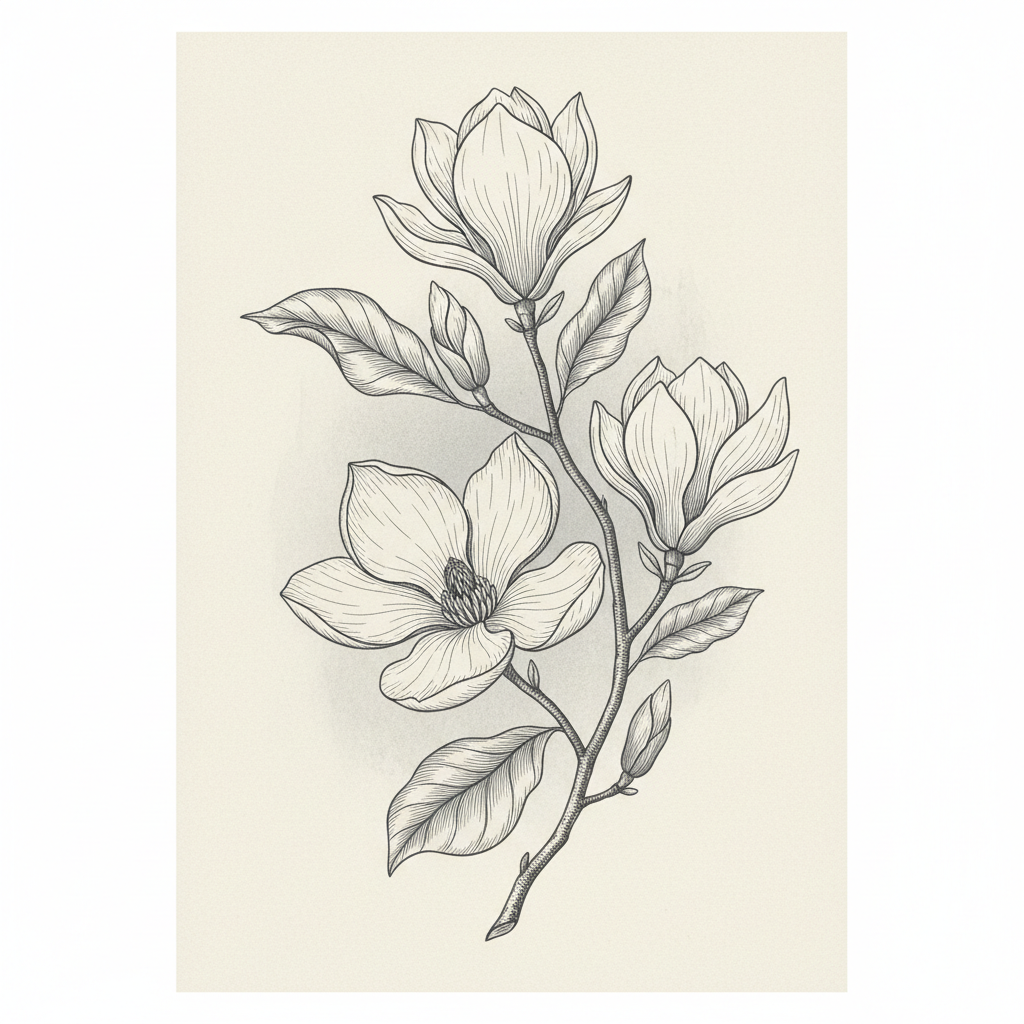 Magnolia Bloom Study