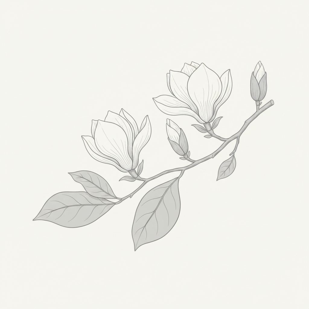 Magnolia Bloom Study