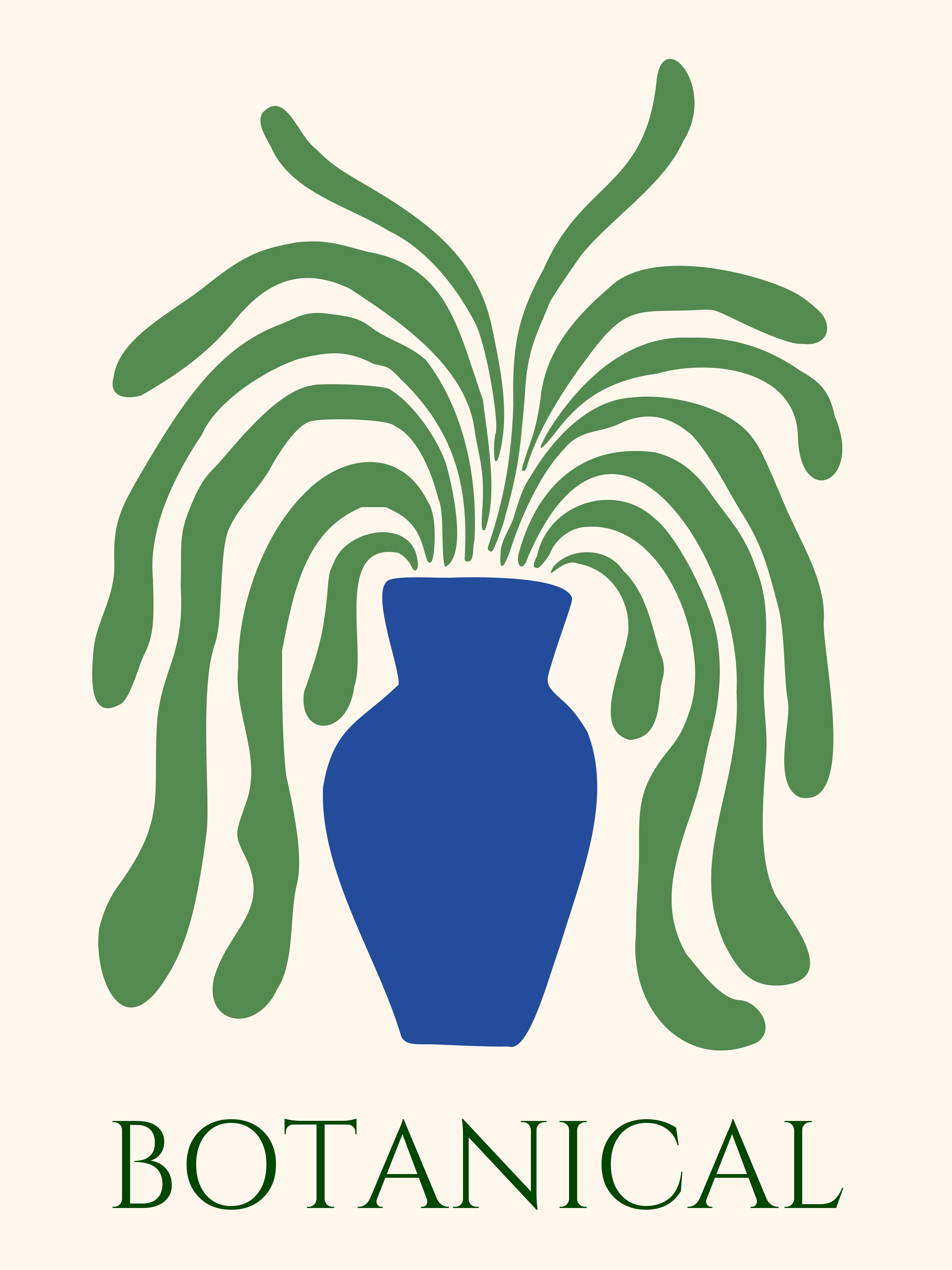 Minimalist Botanical Vase