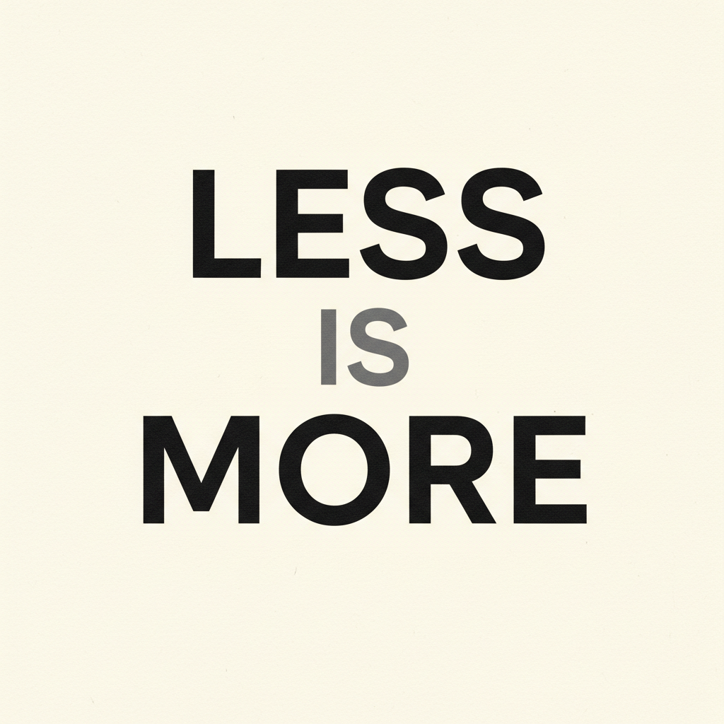 Minimalist Expression Typography