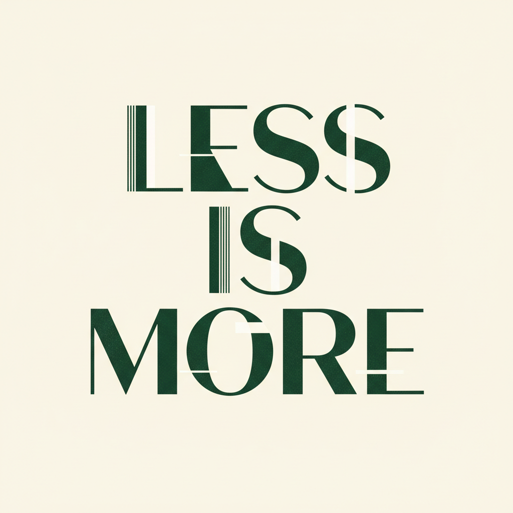 Minimalist Manifesto Statement