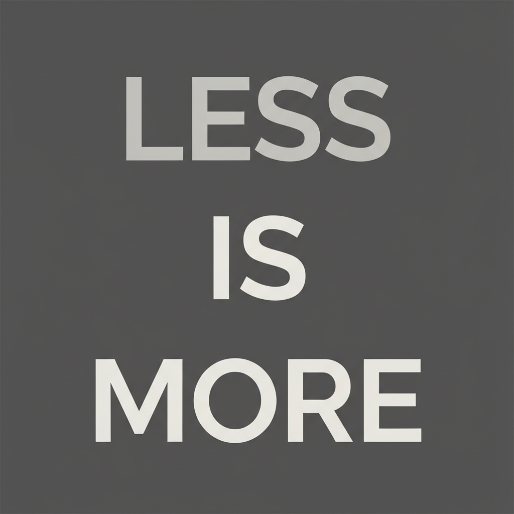 Minimalist Manifesto Typography