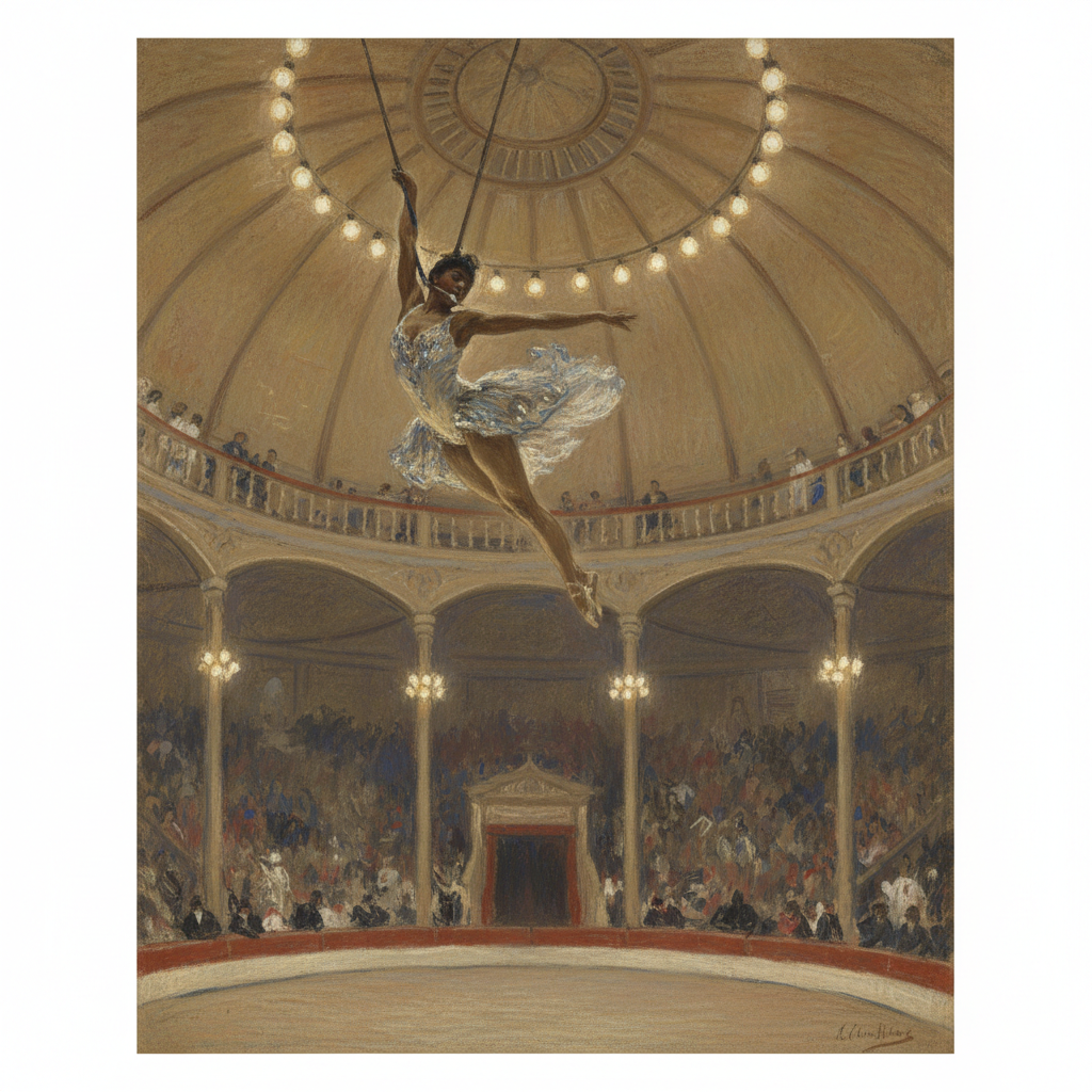 Miss La La at the Cirque Fernando — Edgar Degas