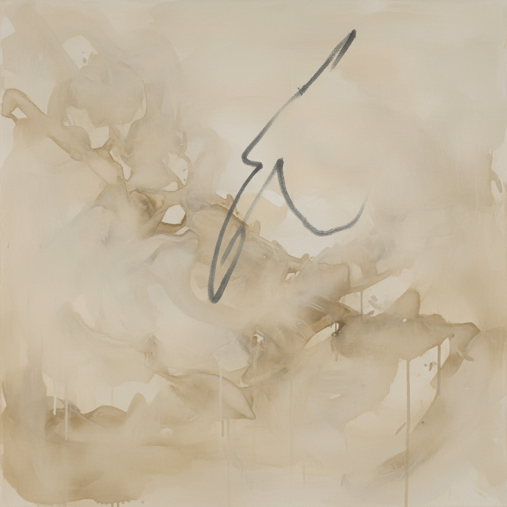 Mist Over Linen — Neutral Abstract Wall Art Print