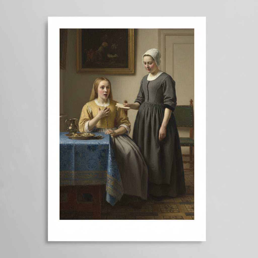 Mistress and Maid — Johannes Vermeer