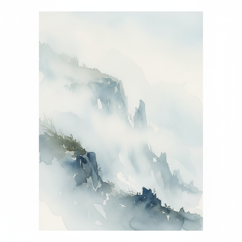 Misty Coastal Bluffs