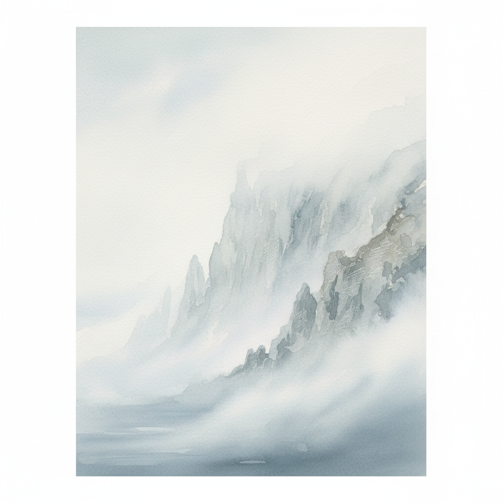 Misty Coastal Bluffs