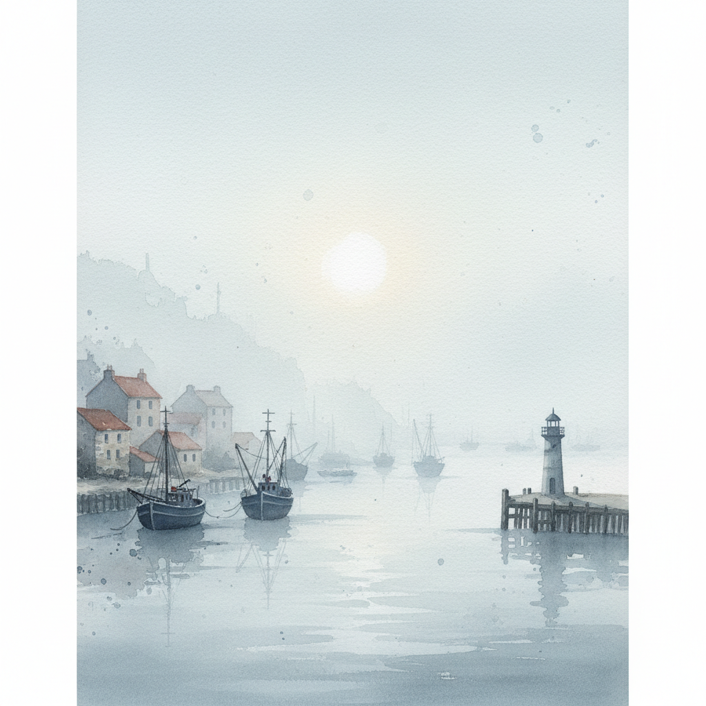 Misty Coastal Dawn