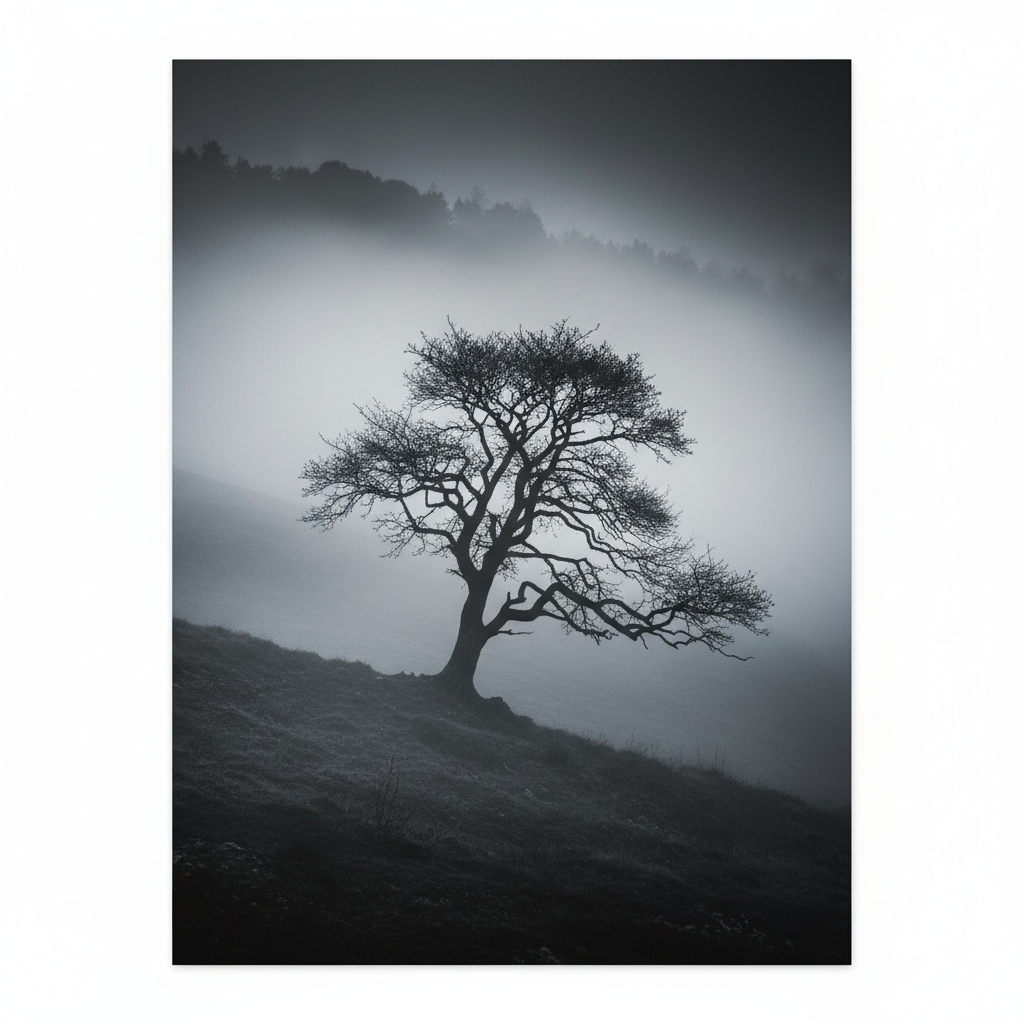 Misty Hillside Sentinel