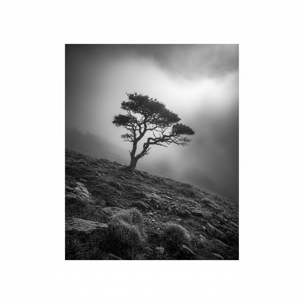 Misty Hillside Sentinel